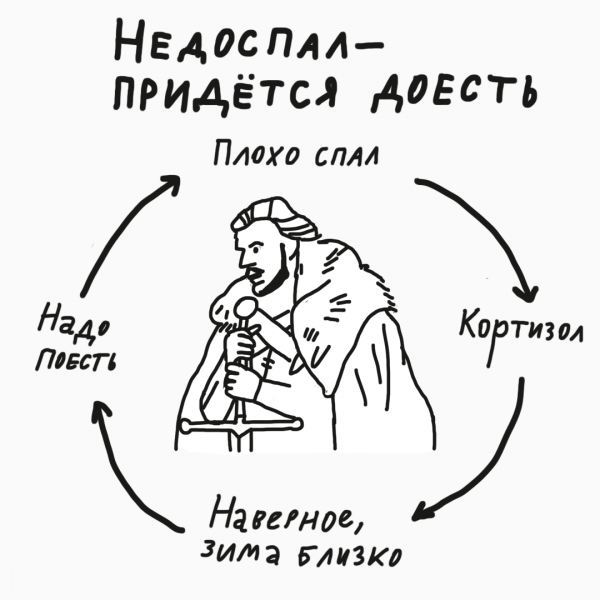 Когда мы мало или некачественно спим, нас тянет к перееданию